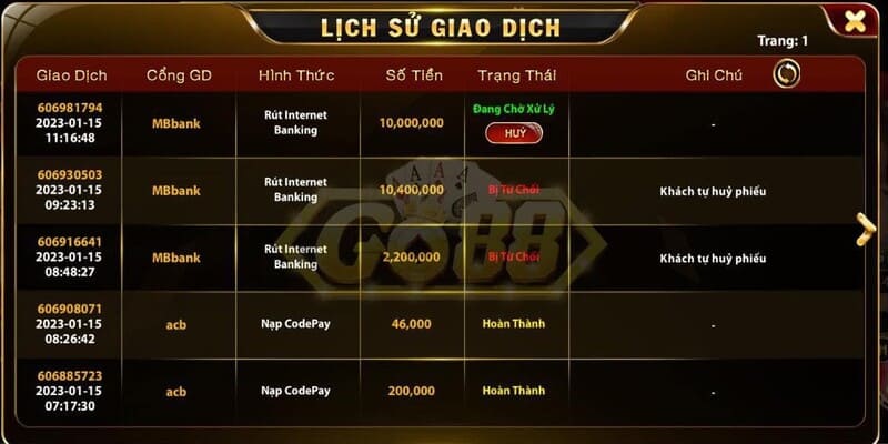 cách nạp tiền Go88 